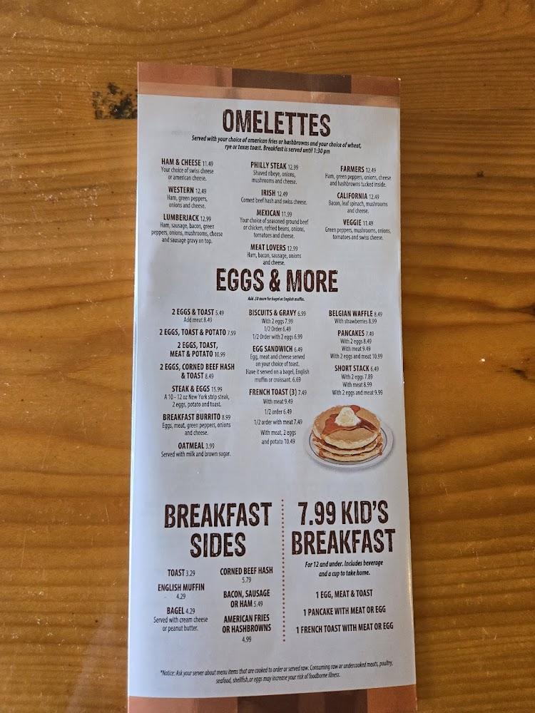 Cork Pine Eatery & Saloon Menu image 1