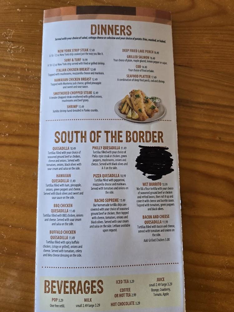 Cork Pine Eatery & Saloon Menu image 2